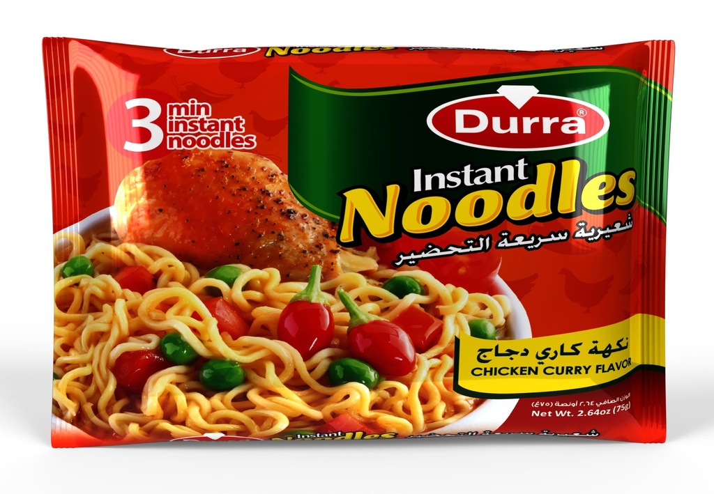 Chicken Curry Noodles  75g 5pks - Durra (box of 8)