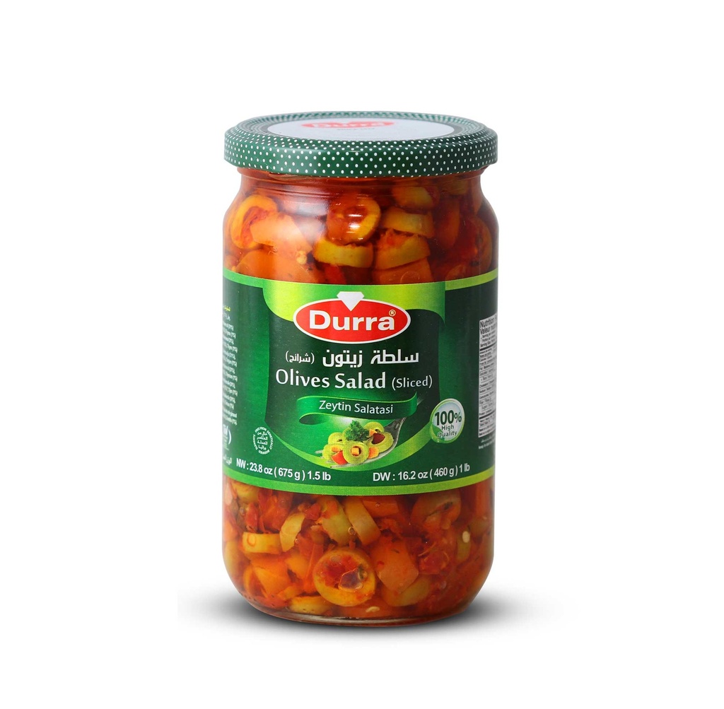 Durra Olives Salad 675g  -  (Box of 12)