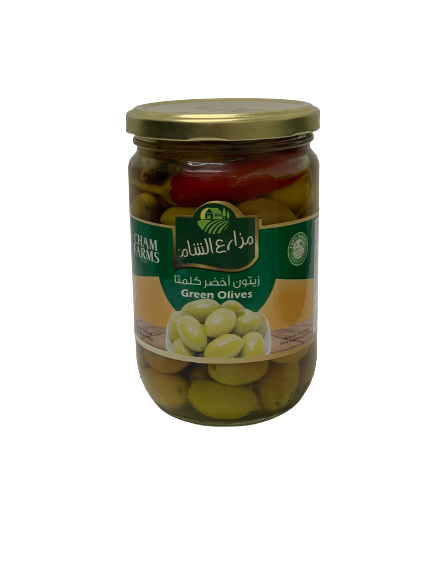 MAZARE ALSHAM KALMATA GREEN OLIVES 660G (Box of 12 )