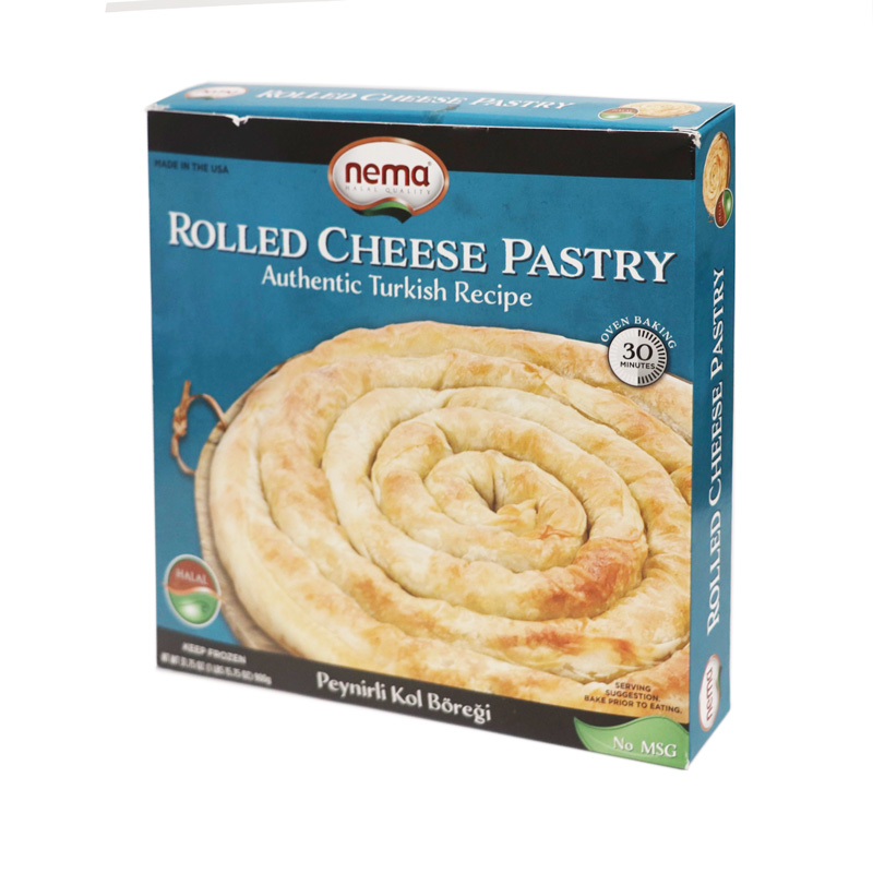 NEMA ROLLED CHEESE PASTRY - Peynirli Kol Boregi 900g (Box of 8)