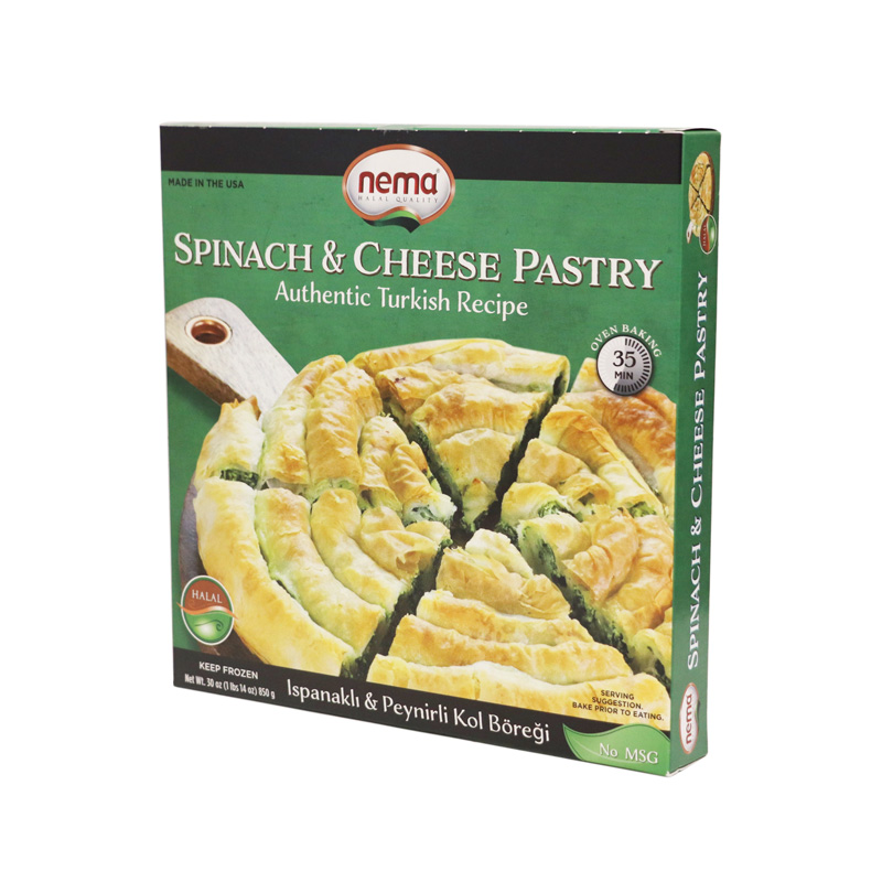 NEMA SPINACH &CHEESE PASTRY 850g Ispanaklı & Peynirli Kol Böreği(Box of 8)