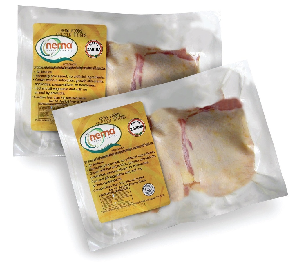 NEMA CHICKEN THIGHS (#Packages per case vary) 20 LBS