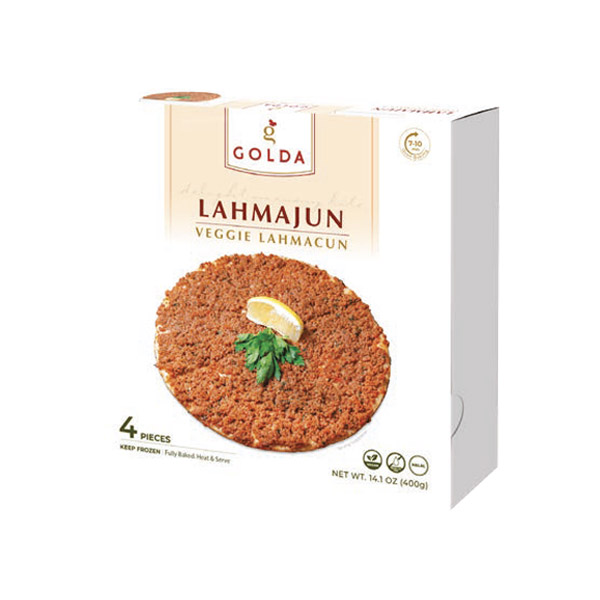 Golda Lahmajun Vegeterian 400g- 4 pcs (box of 8)