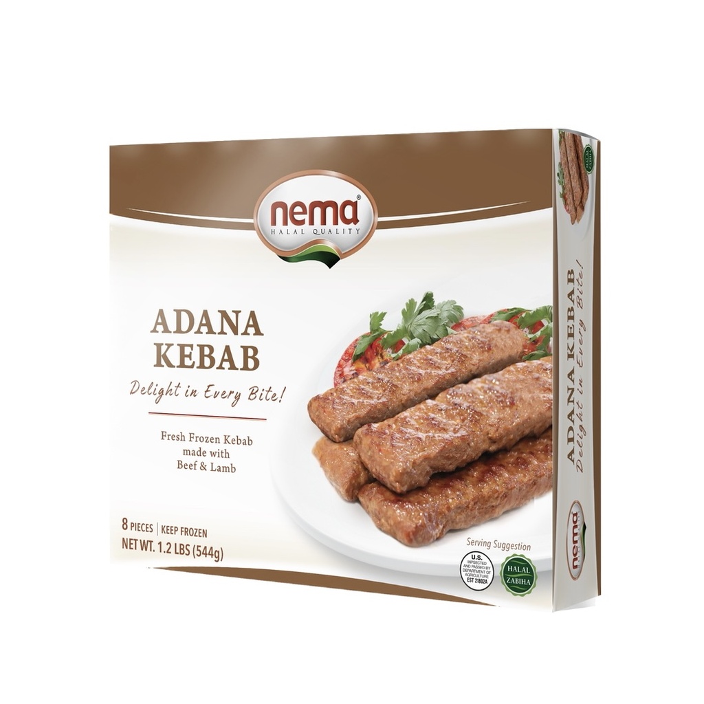 Nema Adana Kebab 1.2 lb (Box of 16)