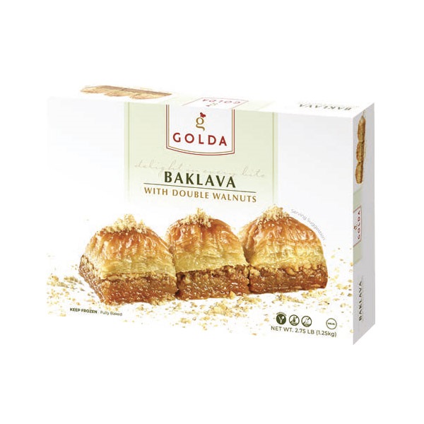 Golda Baklava with Walnuts 3.1 lb 36 pcs (Box of 6)