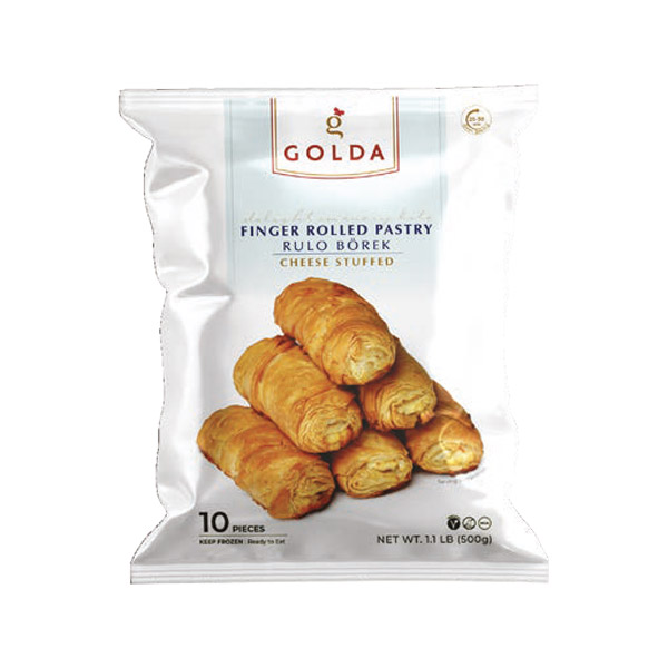 GOLDA FINGER ROLLED PASTRY w/ CHEESE- 10 pcs 500g 1.1LB (BOX of 12)