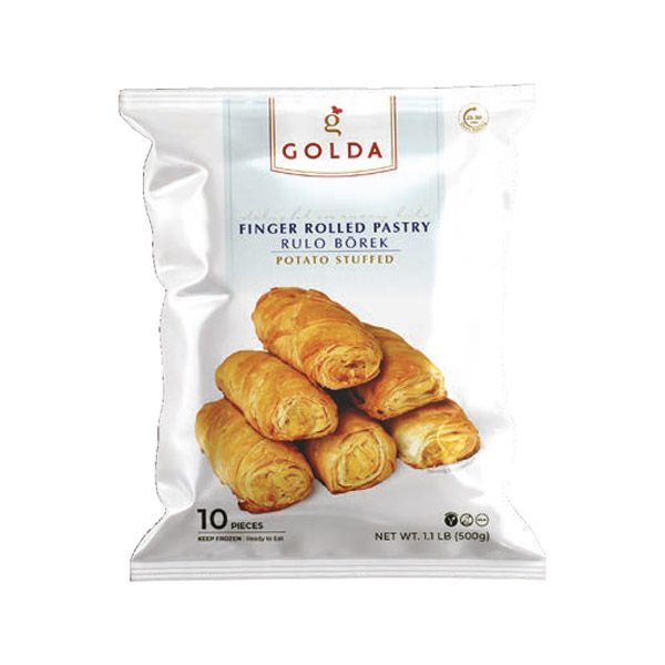 Golda Finger Rolled Pastry w/ Potatoes - 10 pcs 500g 1.1LB (BOX of 12)