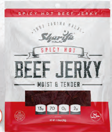 SHARIFA BEEF JERKY SPICY HOT (Box of 12)