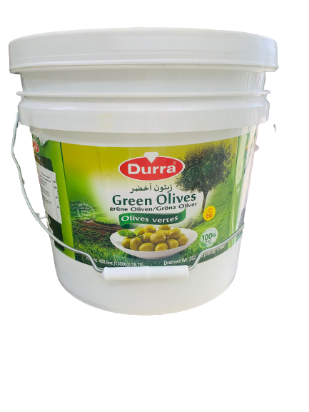 Green Olives Nabaly 8000g  - Durra ( 1 Pail)