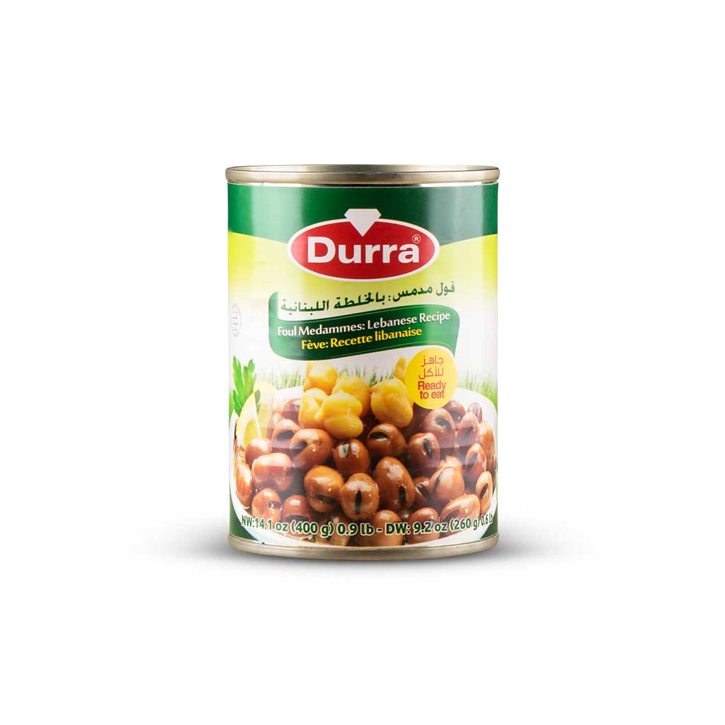 Fava Beans - Foul Medammes lebanese recipe 400g - Durra (box of 24