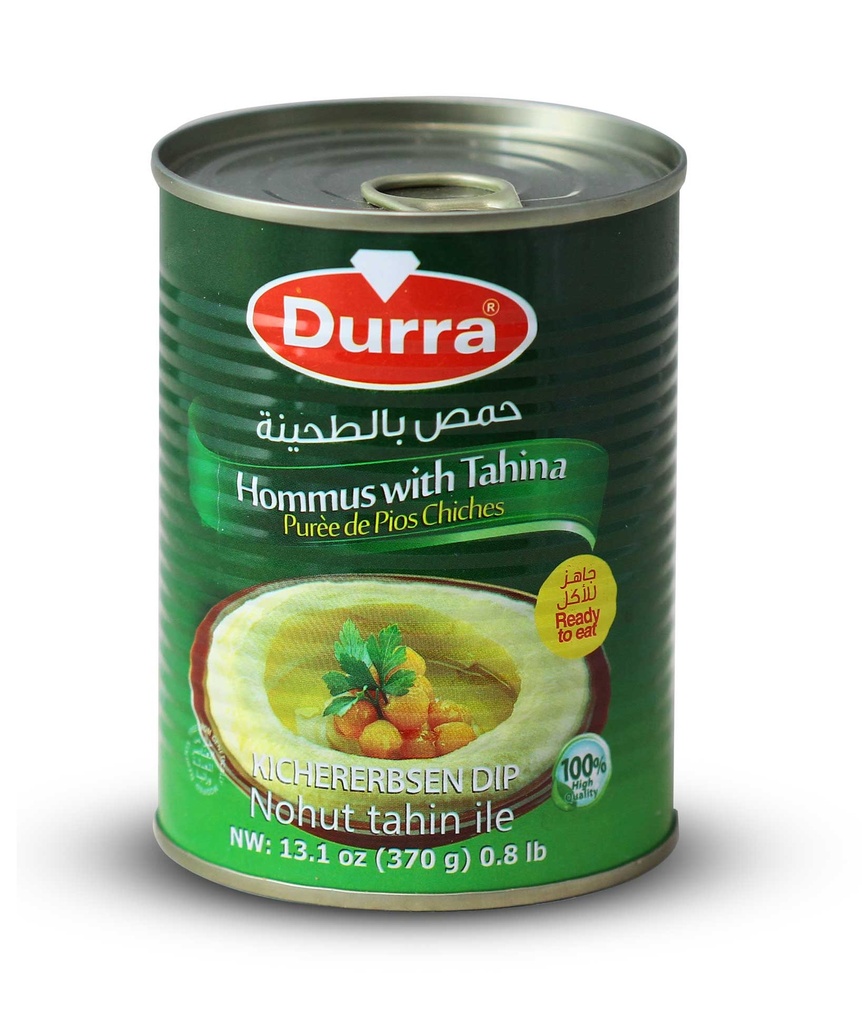 Hommus with Tahini (Chickpeas Dip) 370g  - Durra (box of 24