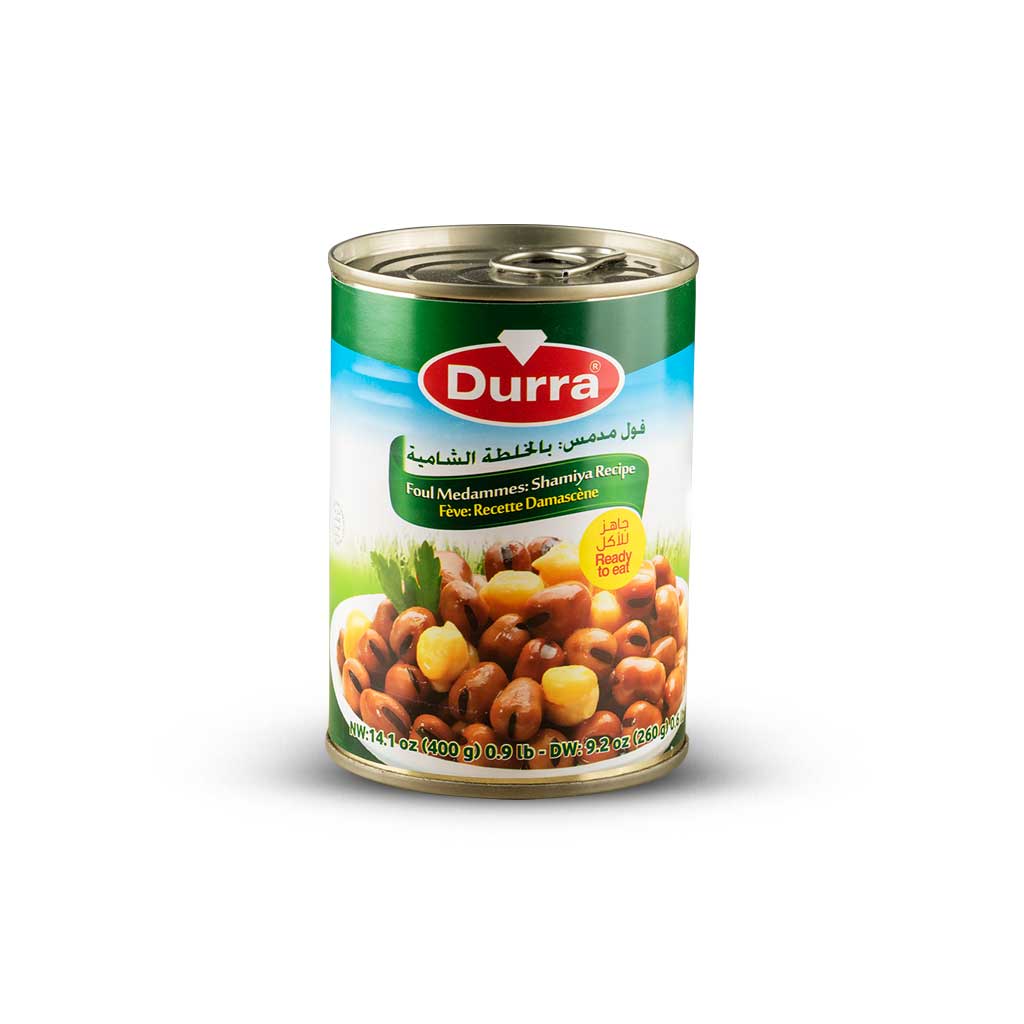 Foul Medammes Fava Beans Shamiyah Recipe 400g- Durra (box of 24