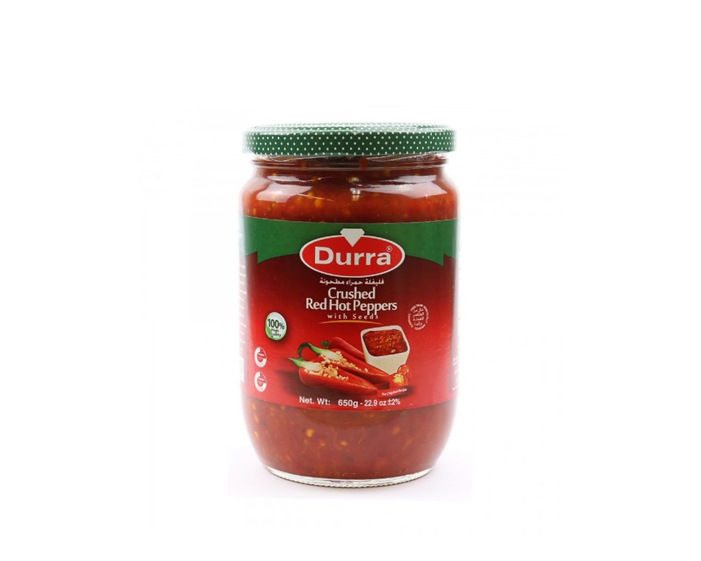 Crushed Red Hot Peppers 650g - Durra (box of 12)