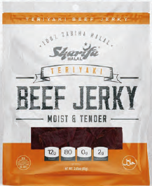 [SD014-SHBJTERI] SHARIFA BEEF JERKY TERIYAKI (Box of 12)