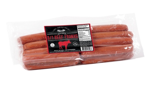 [SD008-SH8TO1WI] SHARIFA BEEF FRANKS 8 TO 1 BULK (Box of 5)