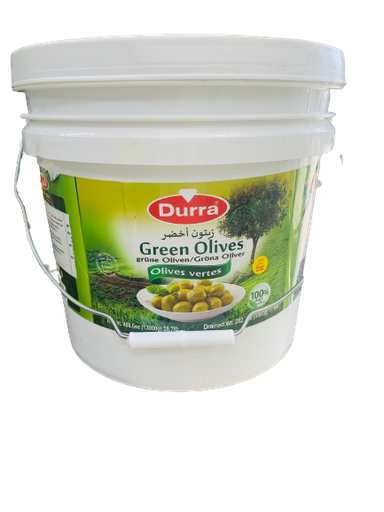 [D60126] Green Olives Nabaly 8000g  - Durra ( 1 Pail)