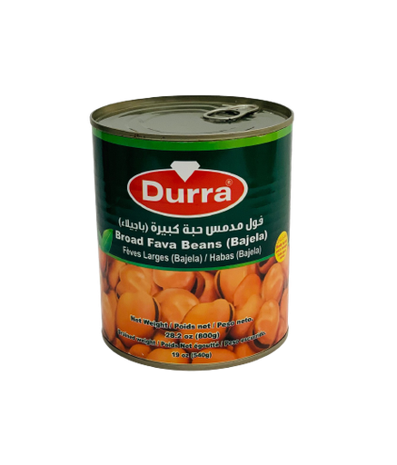 [D60080] Broad Fava Beans Foul (Bajela) 800g- Durra (box of 12)