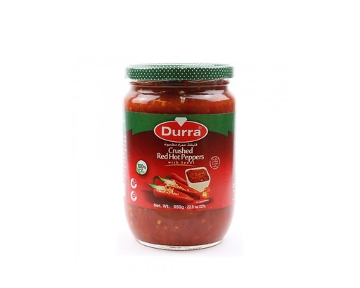 [D50023] Crushed Red Hot Peppers 650g - Durra (box of 12)