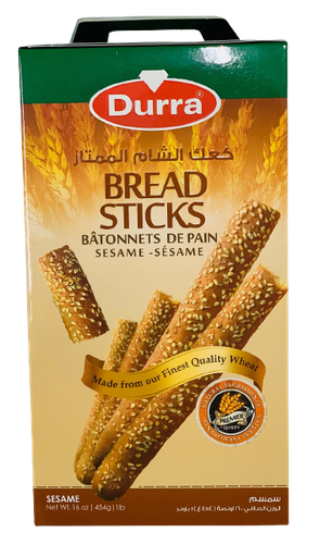 [D50041] Sesame Bread Sticks 454 g- Durra (box of 12)