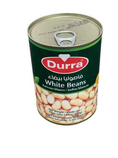 [D60047] white bean 400g - Durra (Box of 24)