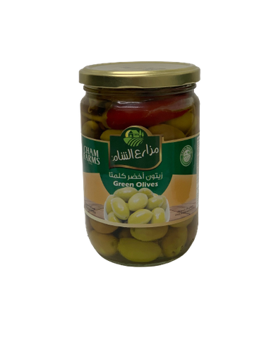 [MZ0012] MAZARE ALSHAM KALMATA GREEN OLIVES 660G (Box of 12 )