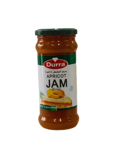 [D50004] Apricot Fruit Spread - Jam 430gr - Durra (Box of 12 Jars)