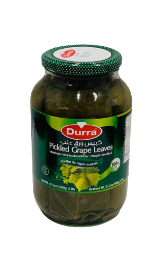 [D60110] Pickled Grape Leaves 1200g - Durra (box of 6)