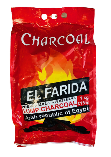 [CHKL0003-14] Charcoal AlFarida 1kg (2.2lb) - Natural Charcoal for Hooka (Bag of 14)