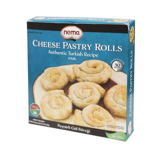 [NA0069] NEMA CHEESE PASTRY ROLLS - Peynirli Gul Boregi 900g (Box of 8)