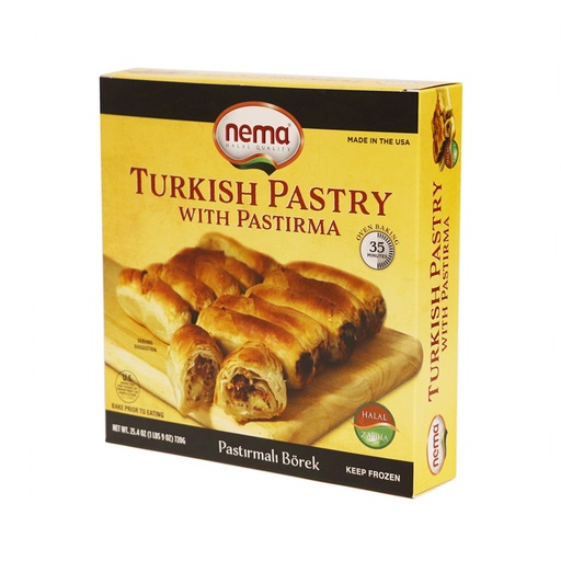 [NA0071] NEMA TURKISH PASTRY WITH PASTIRMA 720g (Box of 8)