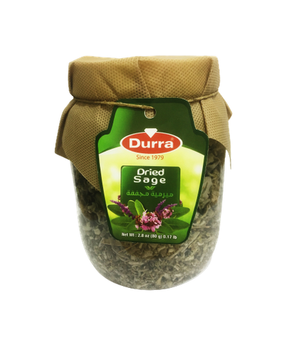 [D60050] Dried sage container plastic 80g , Durra (Box of 12)