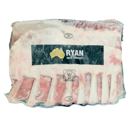 [RYN024-1318] RYAN - FROZEN BONE IN LAMB RACK CAP OFF FRENCHED 26 - 28oz