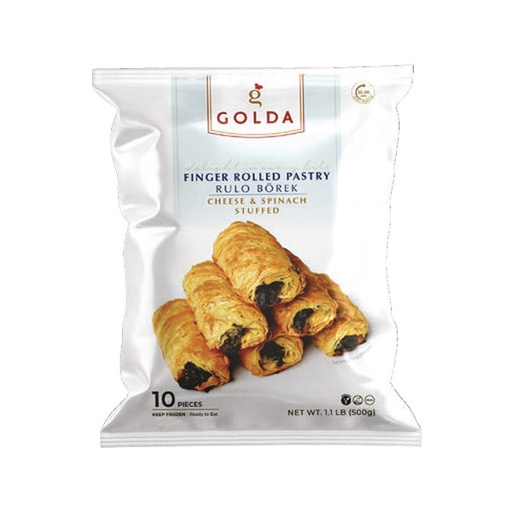 [NA0181-PSG12] Golda Finger Rolled Pastry with Cheese & Spinach - 10 pcs 500g 1.1LB (BOX of 12)