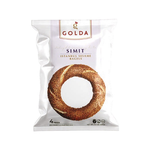 [NA0187-PSG01] Golda Istanbul Sesame Bagels – 4x Simit 14.1oz 400gr (Box of 12)