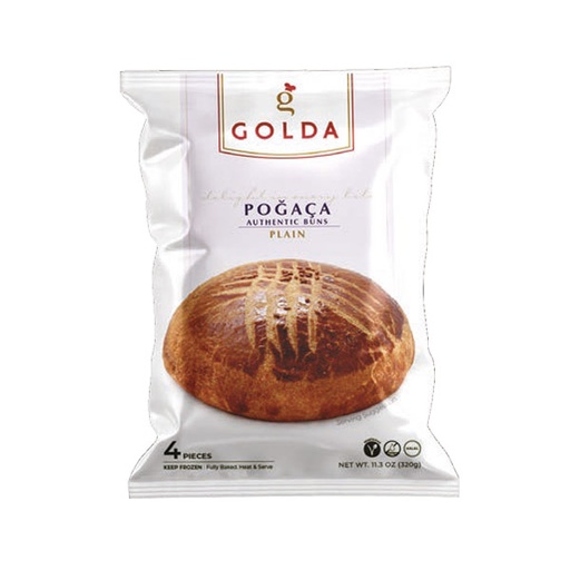 [NA0188-PSG02] Golda Authentic Buns Plain- 4x Pogaca 11.3oz 320g (Box of 24)